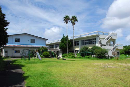 柏島の避難場所「旧柏島小学校 」